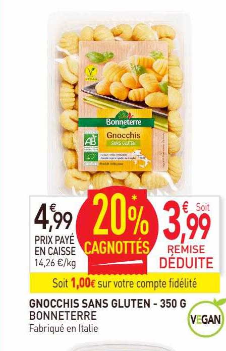 gnocchis san gluten bonneterre