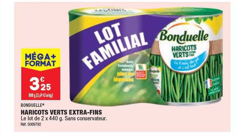 haricots verts extra-fins bonduelle