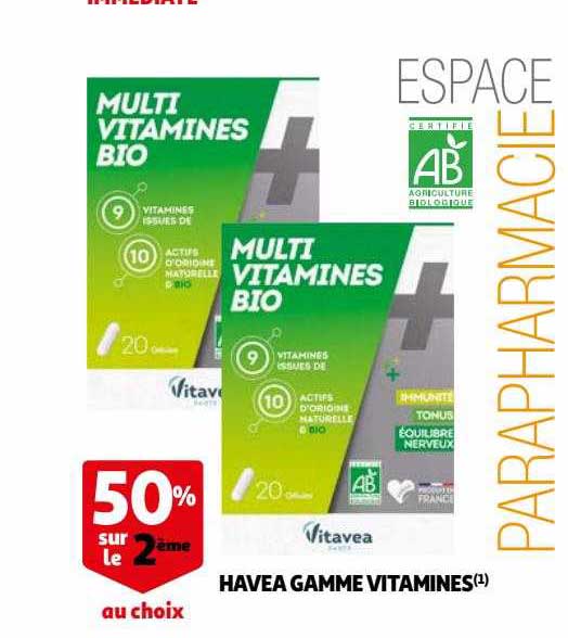 Havea Gamme Vitamines