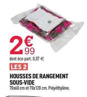 housses de rangement sous-vide