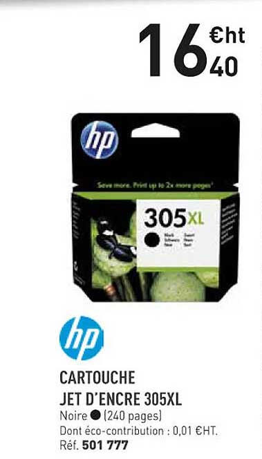 hp cartouche jet d'encre 305xl