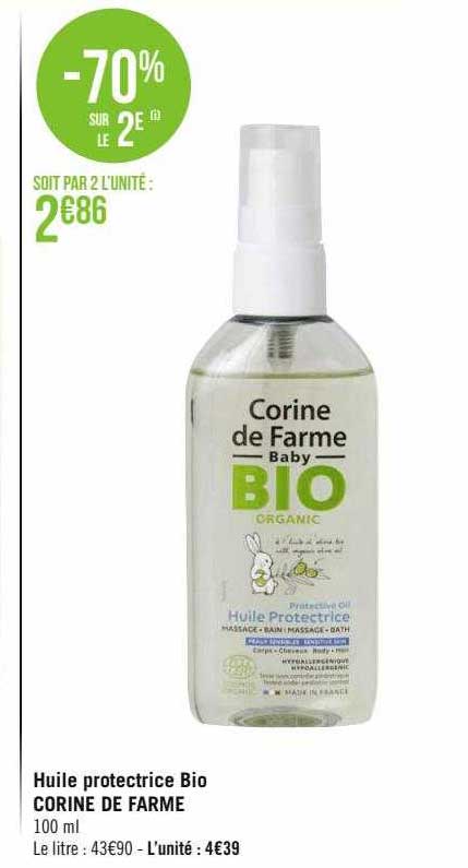 huile protectrice bio corine de farme