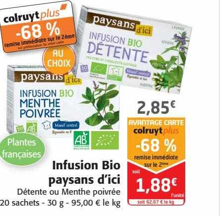 infusion bio paysans d'ici