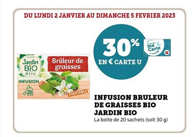 infusion brûleur de graisses bio jardin bio