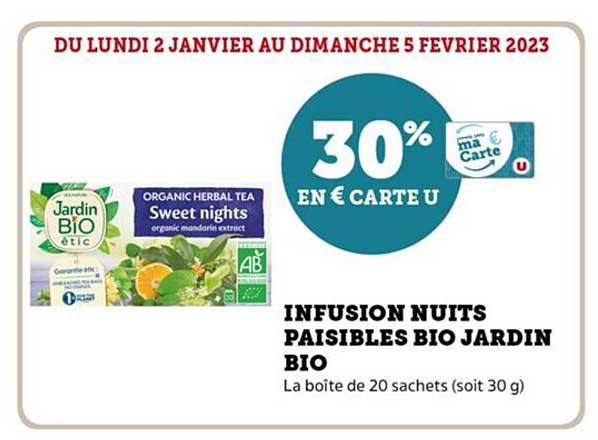 infusion nuits paisibles bio jardin bio