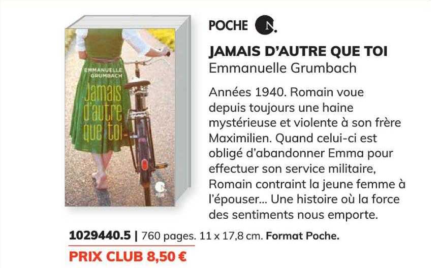 jamais d'autre que toi - emmanuelle grumbach