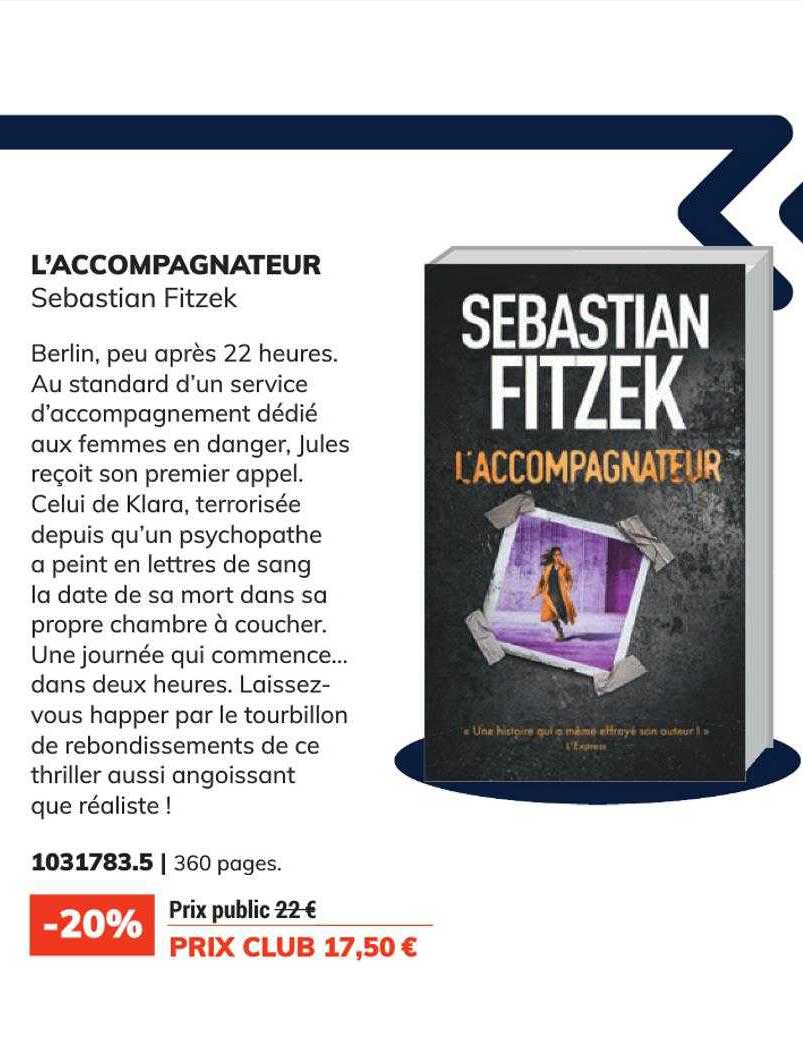 L'accompagnateur - Sébastian Fitzek