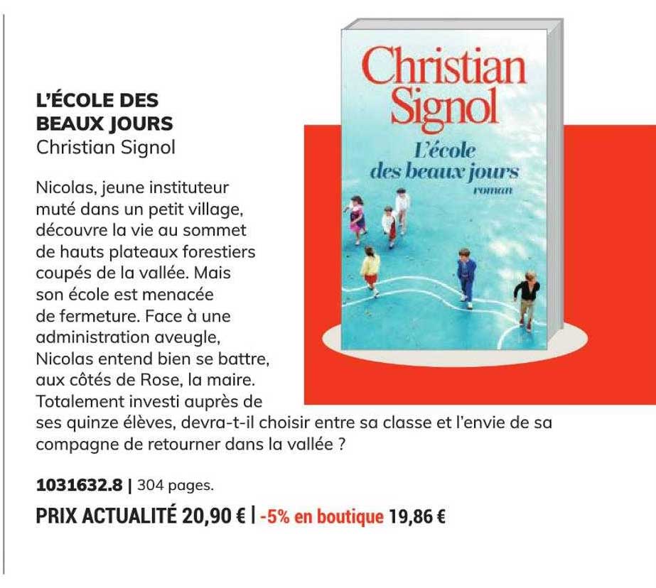 l'école des beaux jours - christian signol