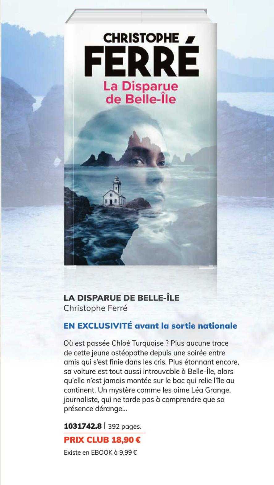 la disparue de belle-île - christophe ferré