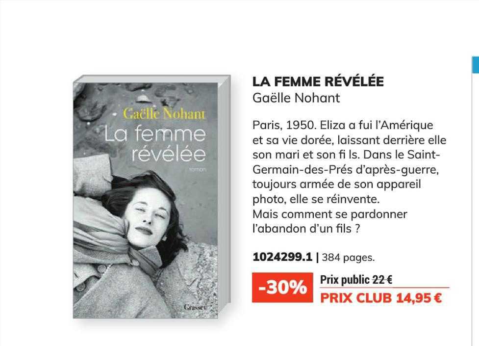 la femme révélée - gaëlle nohant