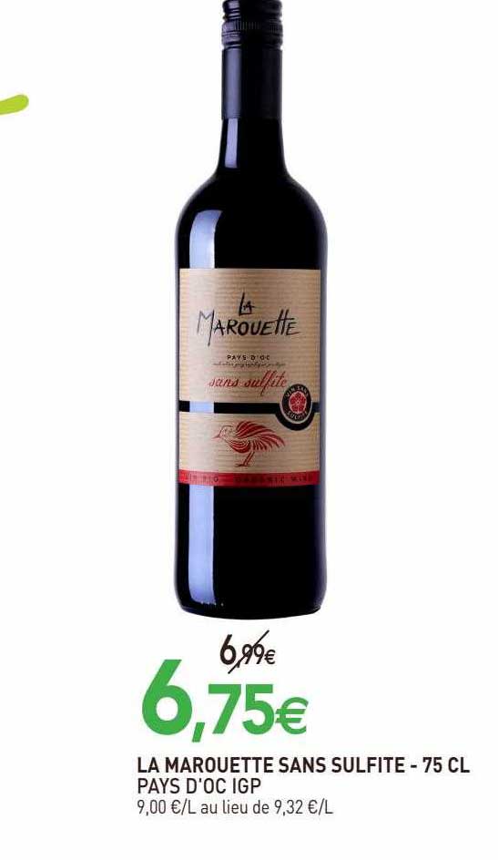 la morouettes sans sulfite pays d'oc igp