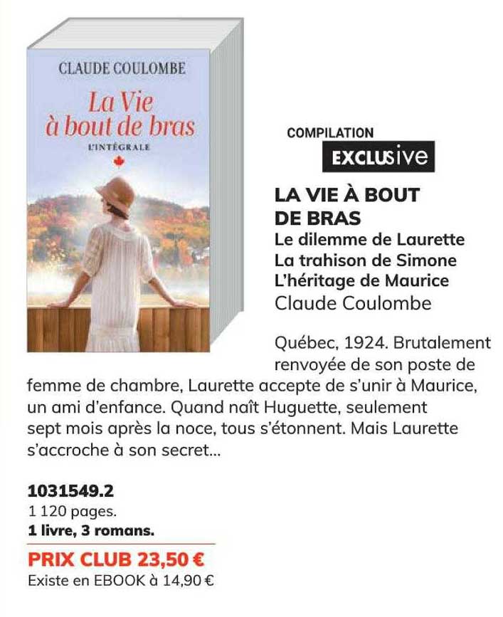 la vie à bout de bras - claude coulombe