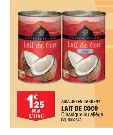 lait de coco asia green garden