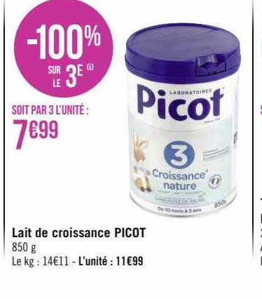 Lait De Croissance Picot