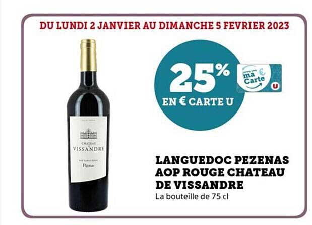 languedoc pezenas aop rouge château de vissandre