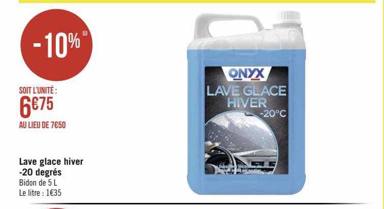 lave glace hiver -20 degrés