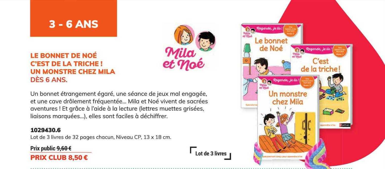 le bonnet de noé, c'est de la triche!, un monstre chez mila