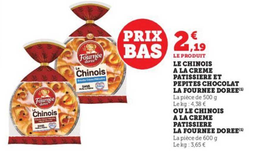 Le Chinois à La Crème Pâtissière Et Pépites Chocolat La Fournée Dorée Ou Le Chinois à La Crème Pâtissière La Fournée Dorée