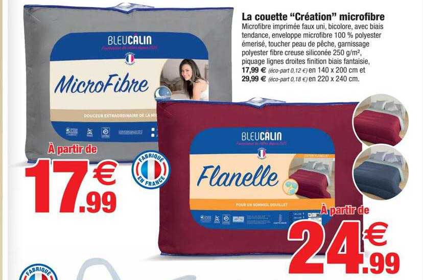 Le Couette "création" Microfibre