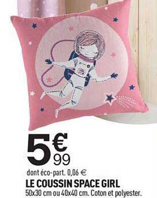 le coussin space girl