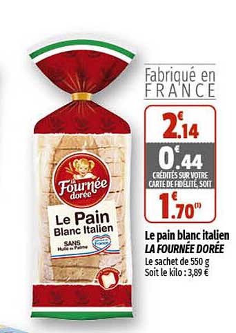 le pain blanc italien la fournée dorée