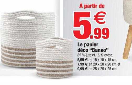 Le Panier Déco "banao"