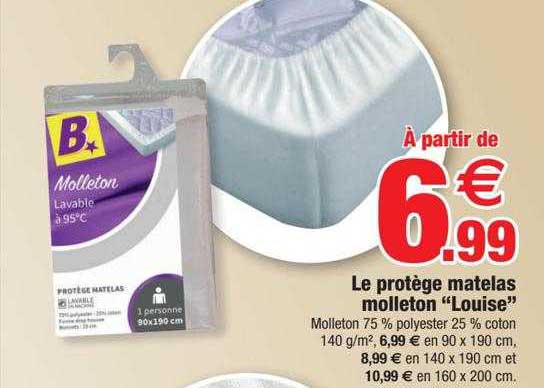 Le Protège Matelas Molleton "louise"
