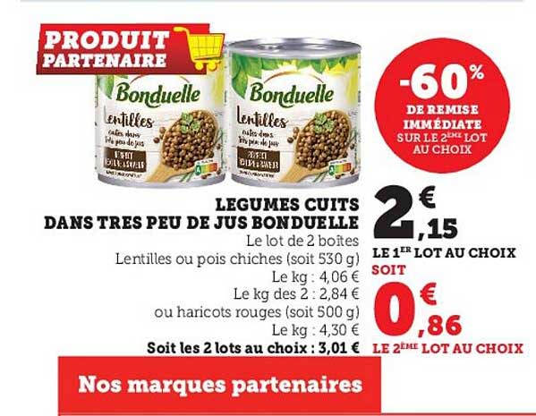 légumes cuits dans très peu de jus bonduelle