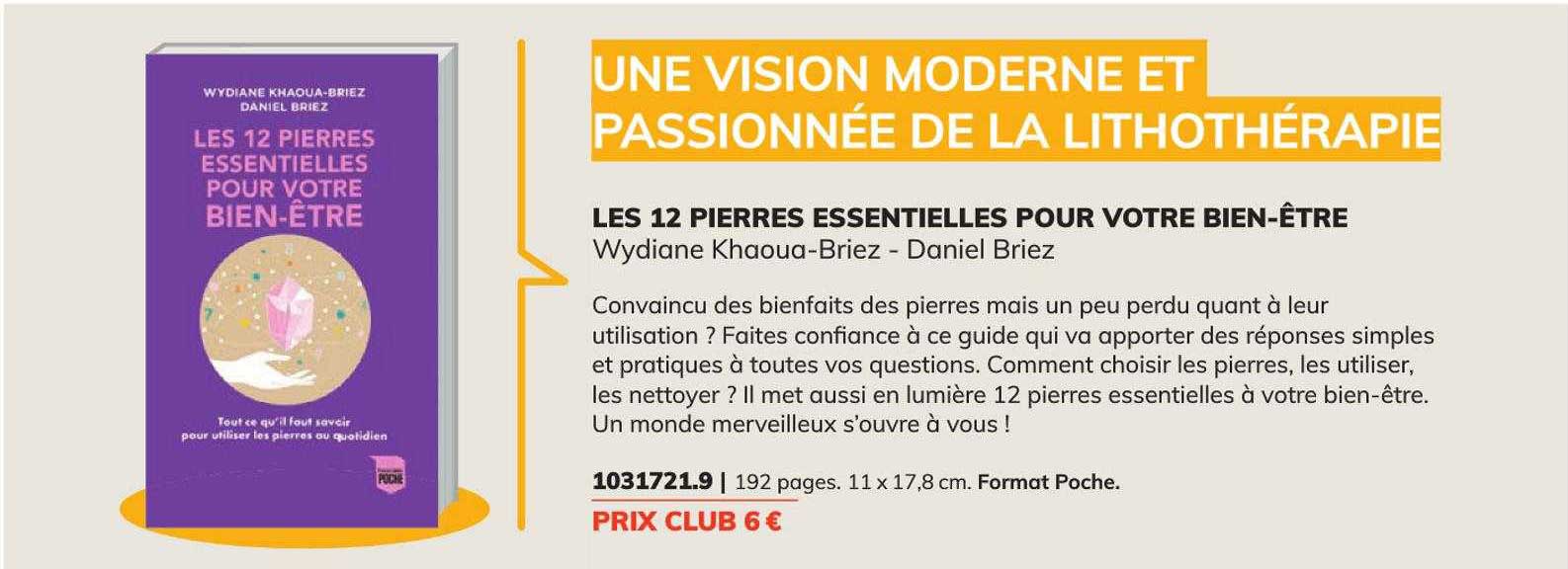 les 12 pierres essentielles pour votre bien-être - wydiane khaoua-briez - daniel briez