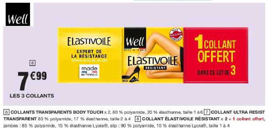 Les 3 Collants Well