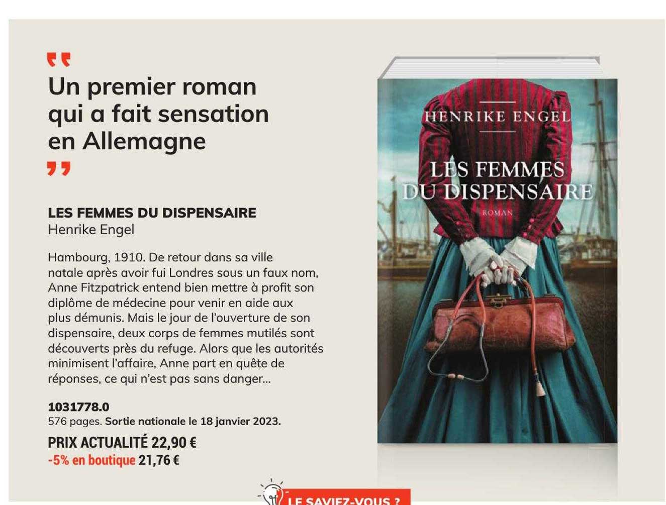 les femmes du dispensaire - henrike engel