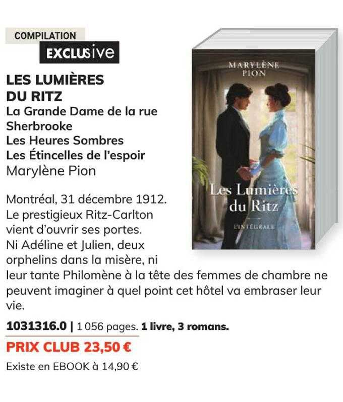 les lumières du ritz - marylène pion