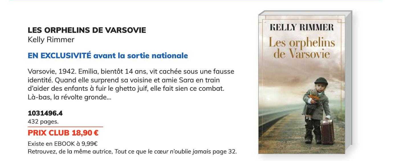 les orphelins de varsovie - kelly rimmer