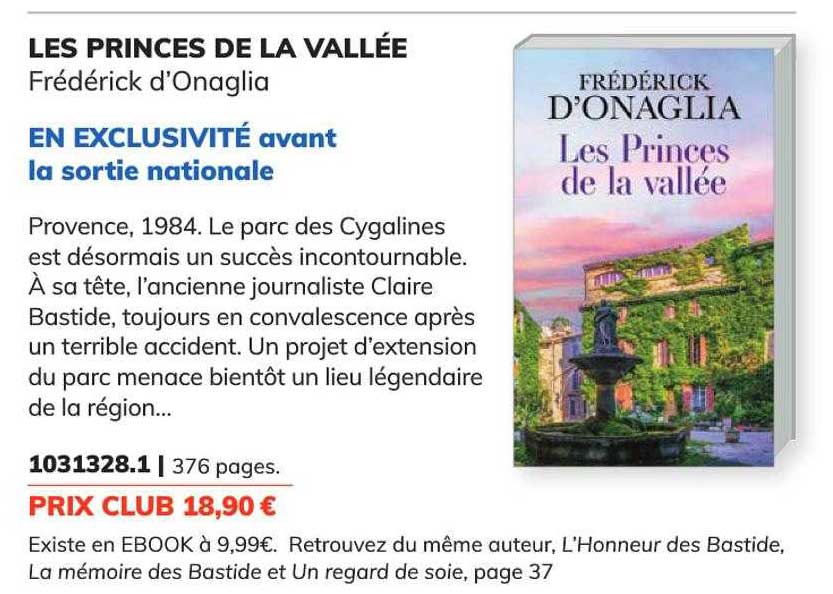 Les Princes De La Vallée - Frédérick D'onaglia