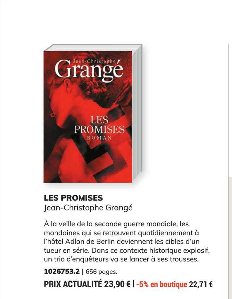 Les Promises - Jean-christophe Grangé