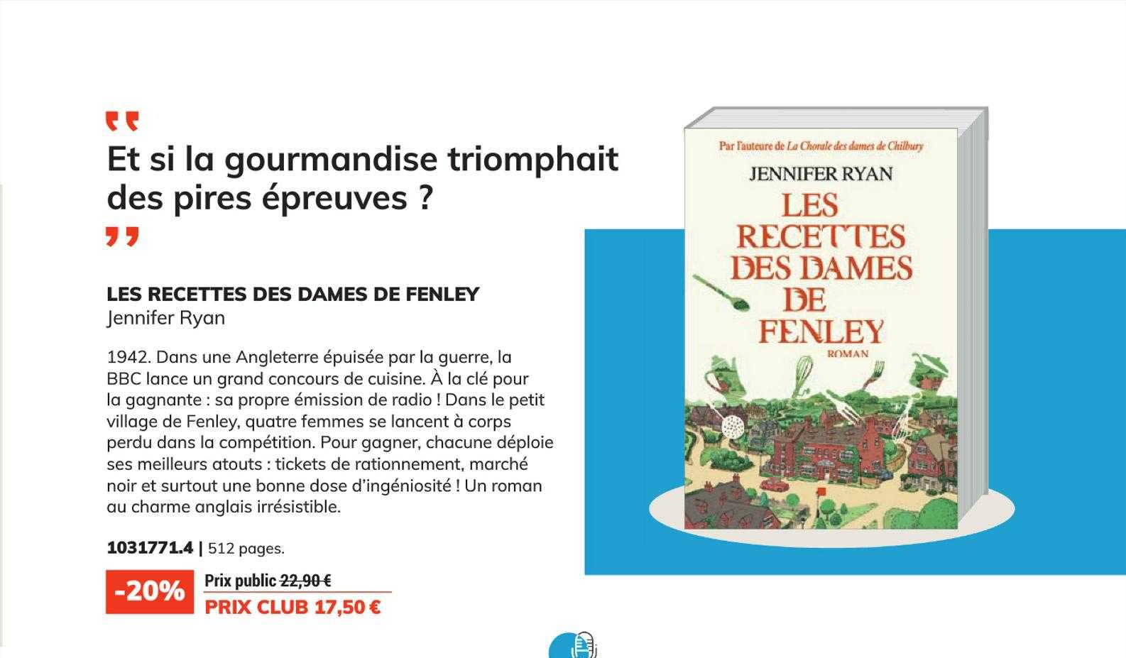 les recettes des dames de fenley - jennifer ryan