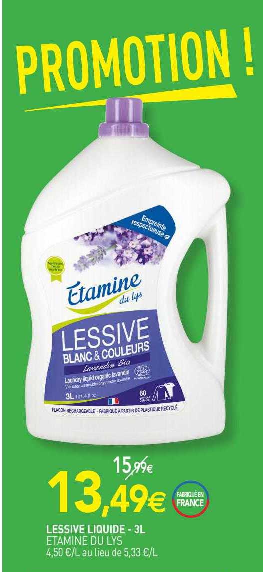 lessive liquide étamine du lys