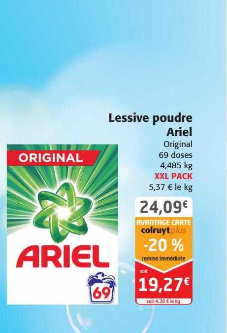 Lessive Poudre Ariel