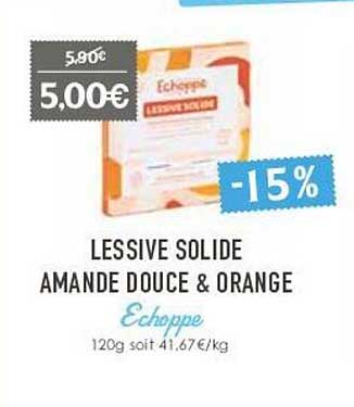 Lessive Solide Amande Douce & Orange Echoppe
