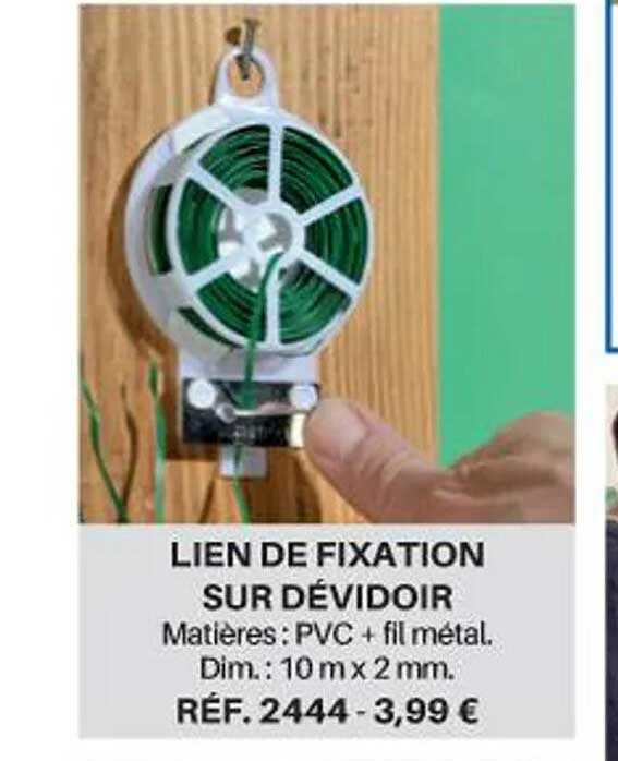 lien de fixation sur dévidoir