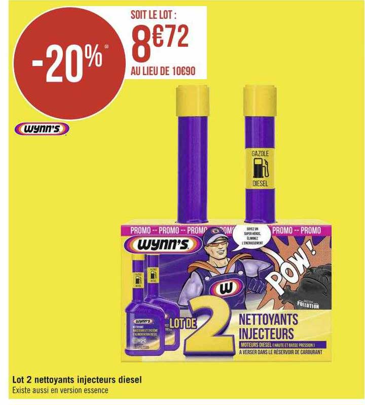 lot 2 nettoyants injecteurs diesel wynn's