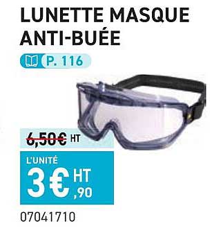 lunette masque anti-buée
