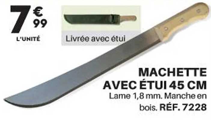 Machette Avec étui 45 Cm