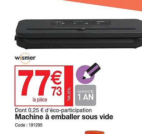 machine à emballer sous vide