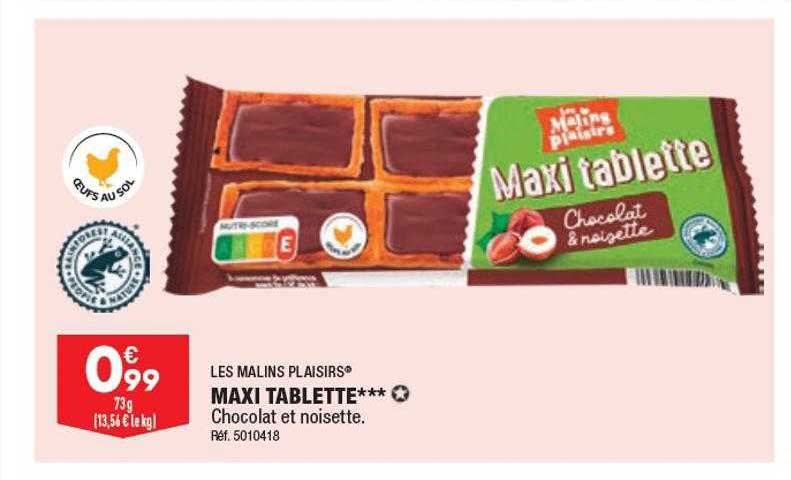 maxi tablette les malins plaisirs