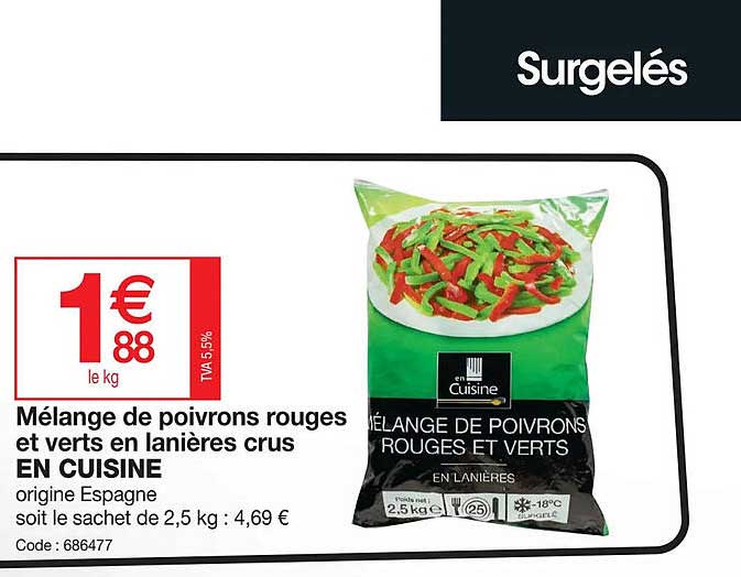 Mélange De Poivrons Rouges Et Verts En Lanières Crus En Cuisine