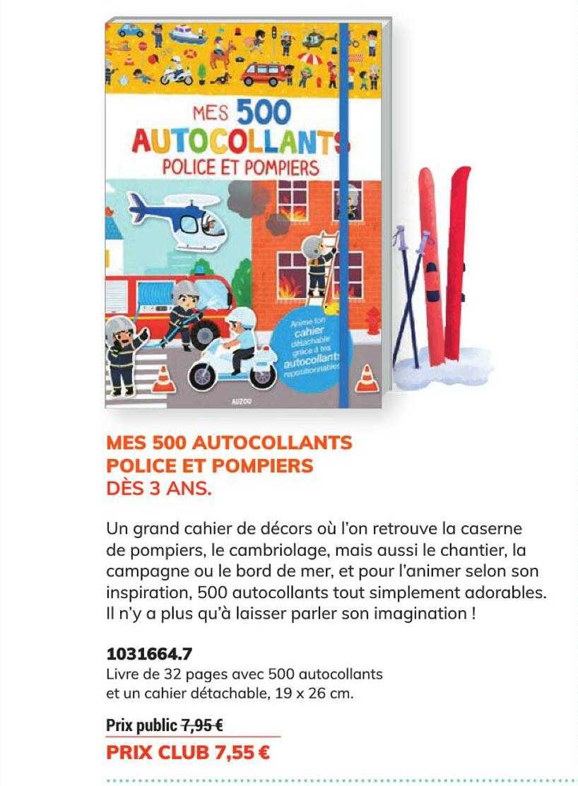 mes 500 autocollants police et pompiers