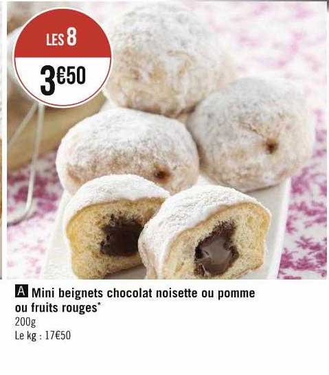 Mii Beignets Chocolat Noisette Ou Pomme Ou Fruits Rouges