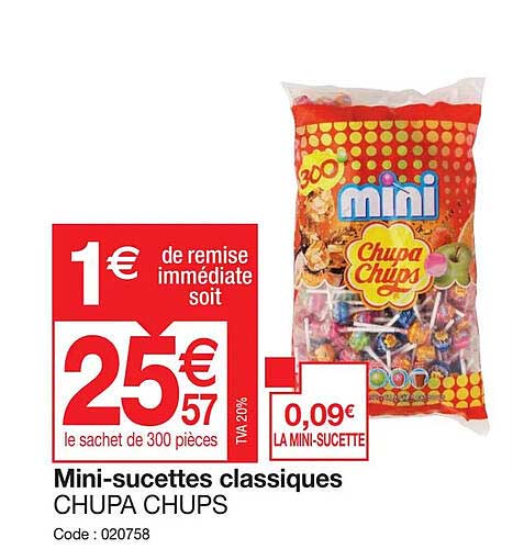 mini-sucettes classiques chupa chups