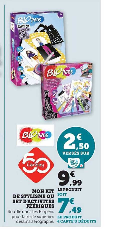 mon kit de stylisme ou set d'activités féériques blopens